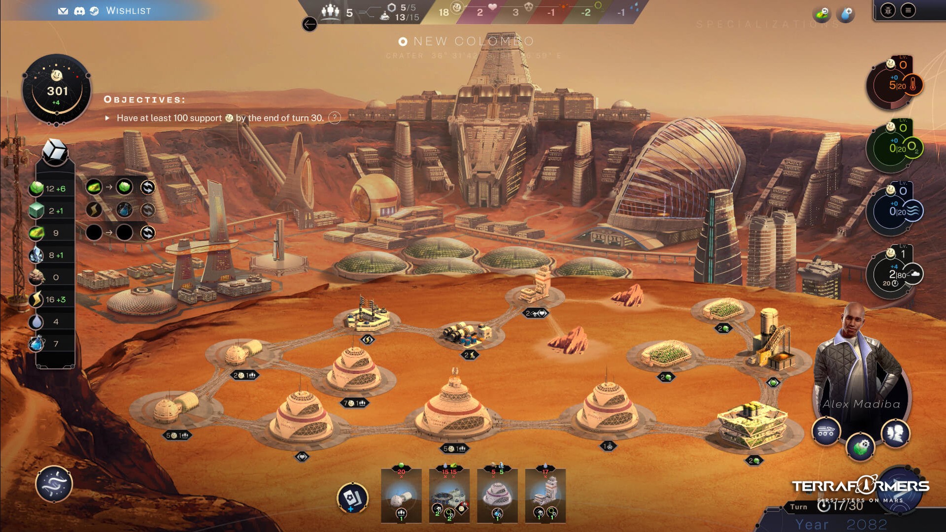 Terraformers: First Steps on Mars
