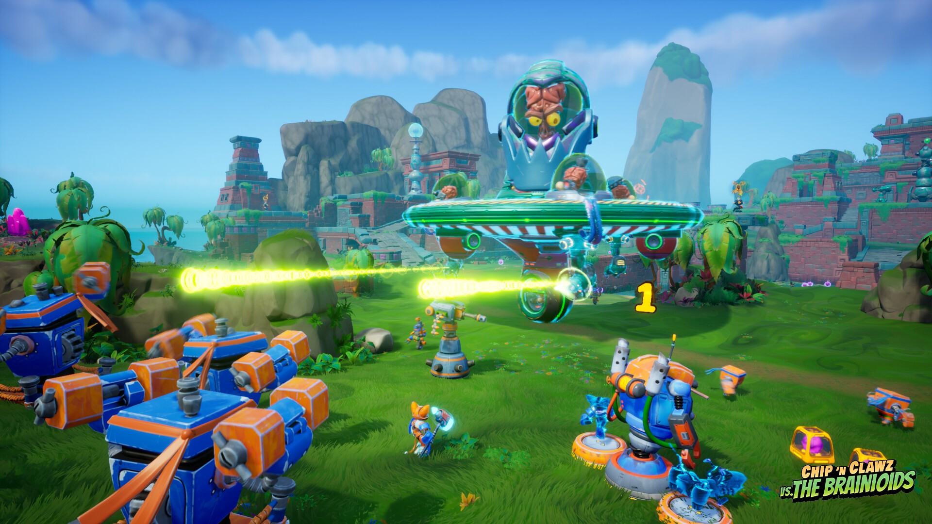 Chip ‘n Clawz vs. The Brainioids