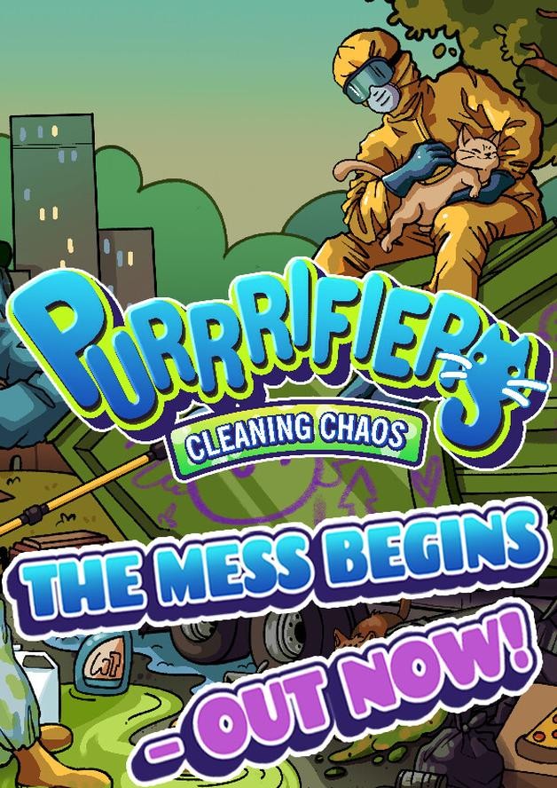 Purrrifiers: Cleaning Chaos – Cats & Goofylike Co-op cover art